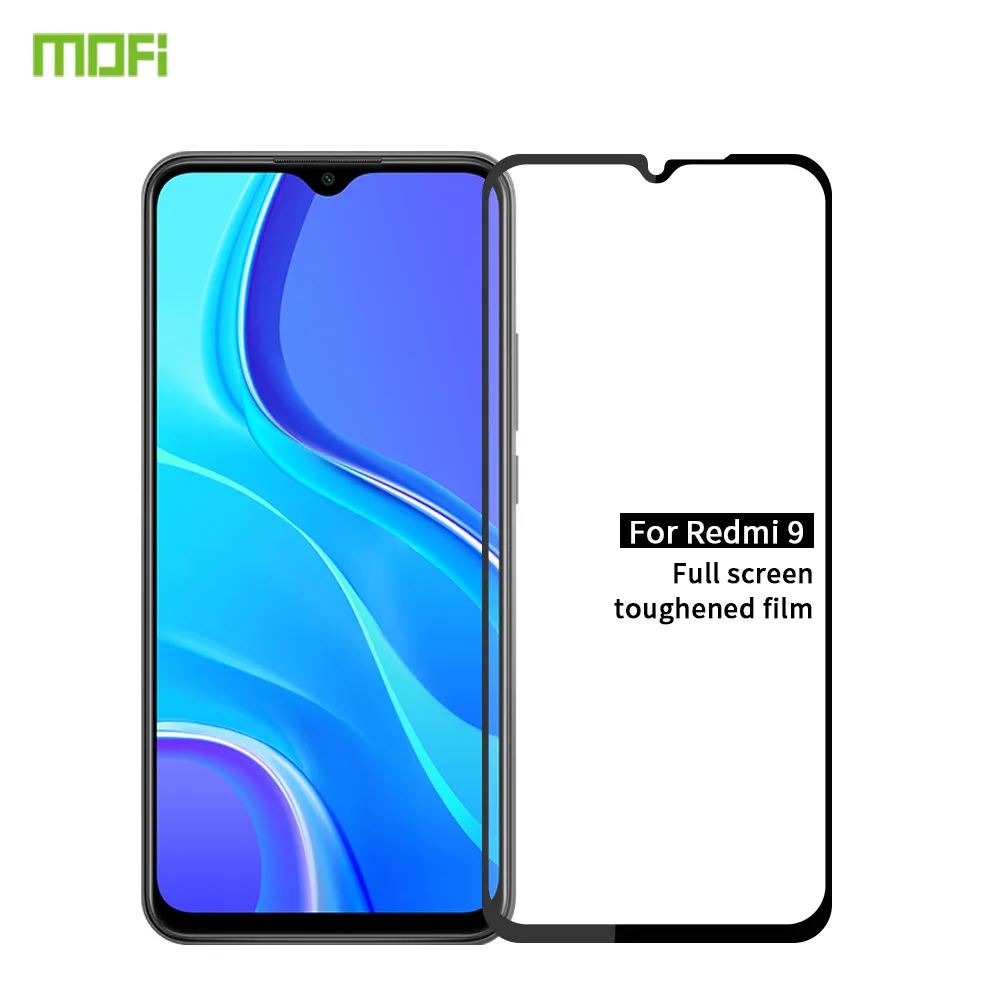 MOFi Full Cover Tempered Glass For Xiaomi Redmi 9 Redmi9 Screen Protector Toughened Film