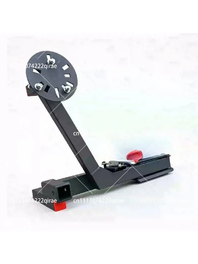 Universal Foldable Square Mouth Spare Tire Rack Carrying Bracket Trolley Trailer Bar Pull-Out Installation