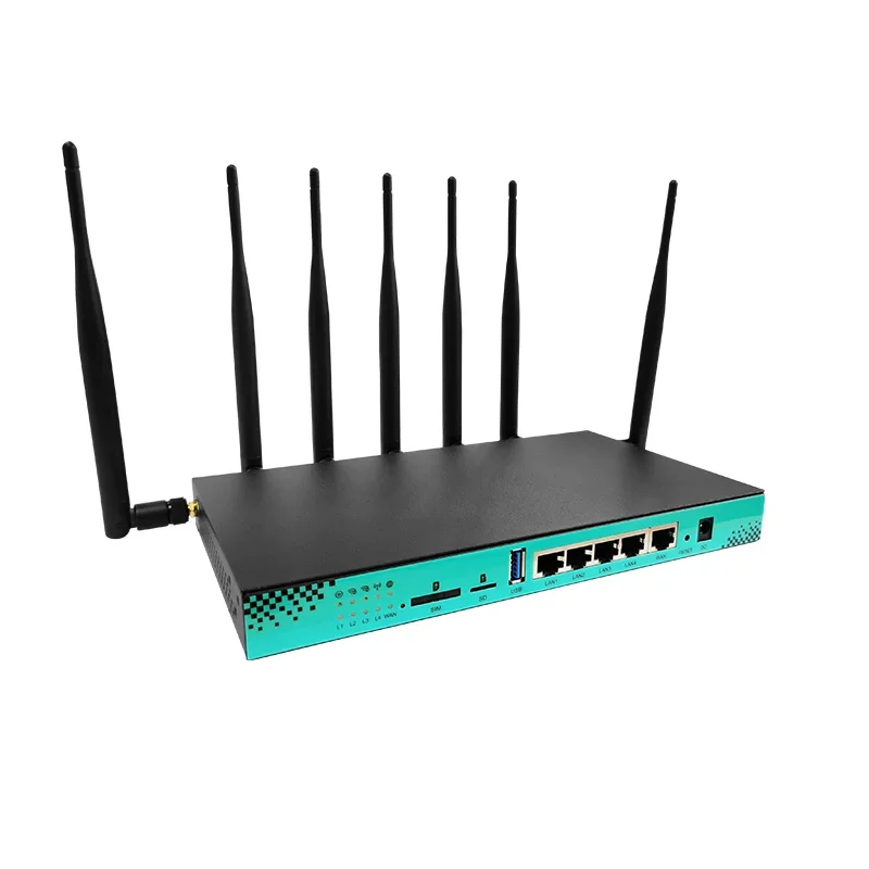 1200Mbs 5G M.2 Wireless WIFI 2.4G 5.8G 4*RJ45 LAN 16MB 256MB Openwrt Gigabit Router with Quectel RM500Q-GL RM502Q-AE RM520N-GL