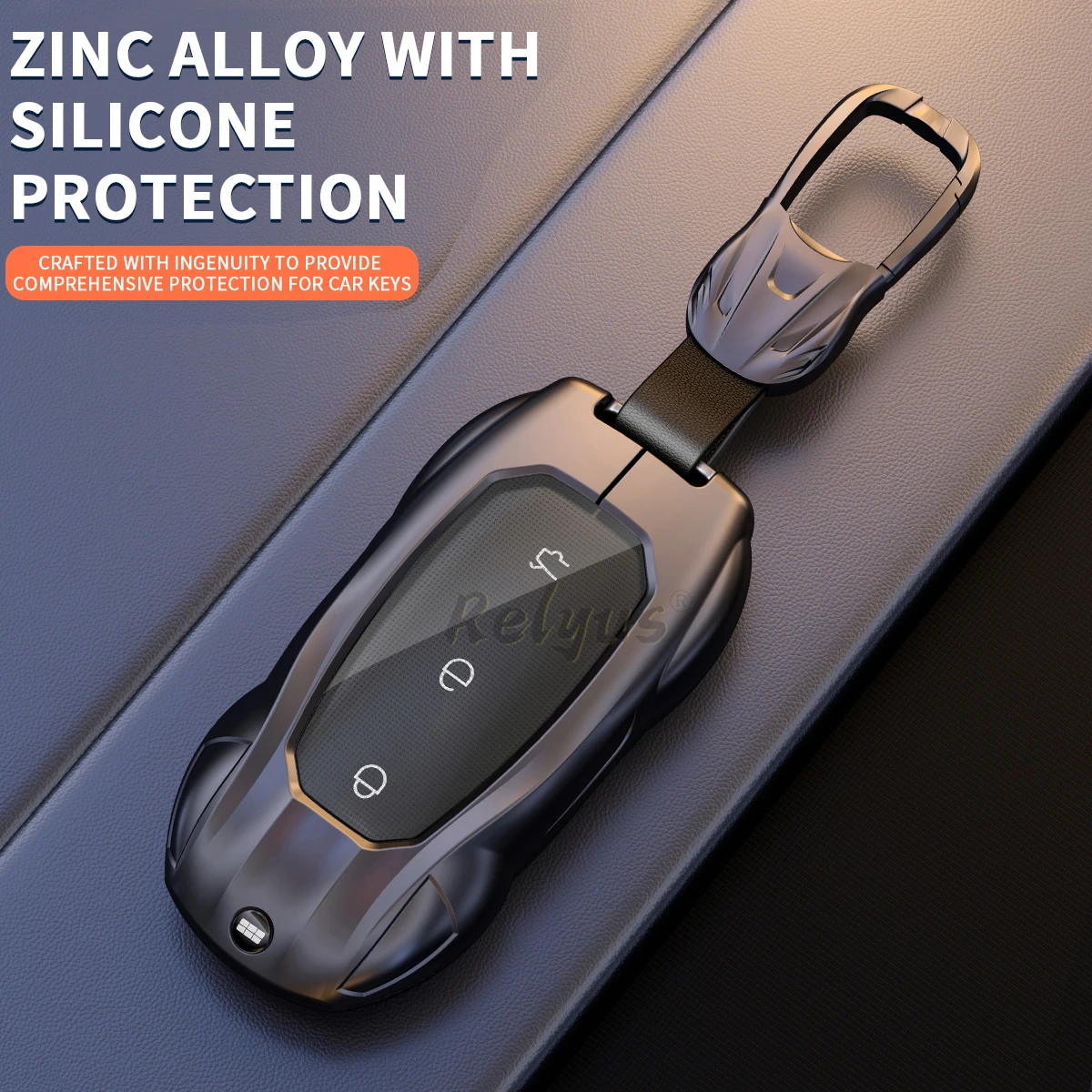 Zinklegierung Silikon Autoschlüssel-Hülle für Geely Galaxy EX5 E5 EMI Proton E.MAS 7 5 E8 Starry 8 Cityray L6 L7 – Detail 2