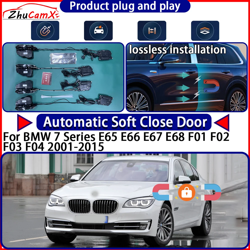 OEM Door Lock Actuator for BMW 7 Series E65 E66 E67 E68 F01 F02 F03 F04 2001-2015 Soft Close Door Kit Power Latch System Auto