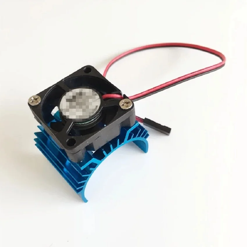 

Blauw RC Onderdelen Elektrische Auto borstelloze Motor Heatsink Cover + Koelventilator voor 1:10 HSP RC Auto 540 550 3650 size M