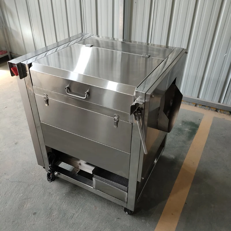 for Big Output Cassava Skin Peeling Machine Brush Roller Washer And Peeler Carrot Brush Cleaning And Peeling Machine
