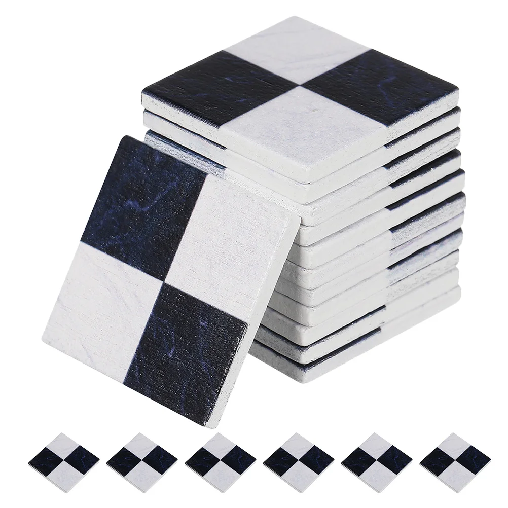 

54pcs Simulated Wooden Floor Miniature Floor Boards Realistic Texture Durable Dollhouse Flooring Easy Installation For Vintage