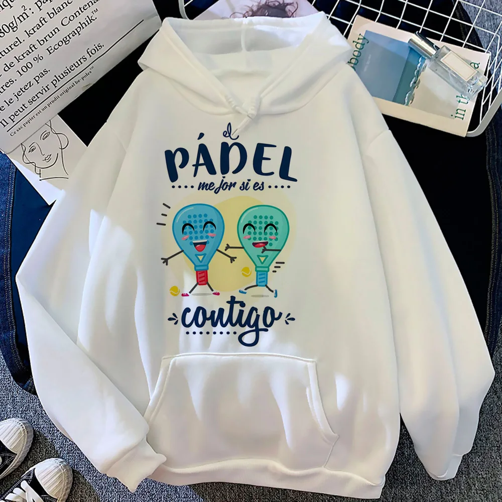 Padel hoodie athleisure trendy comfortable printed design kawaii teen pullover casual wear modern style trendy designer