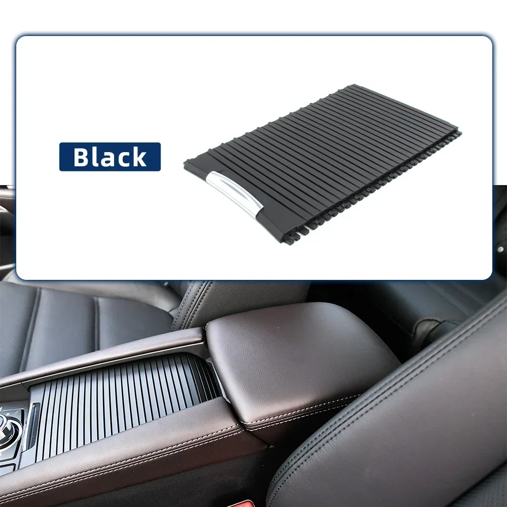 Car Center Console Cup Holder Cover Slide Roller Blinds Storage Box Zipper Sliding Cover For Mazda Atenza CX4  2017-2021