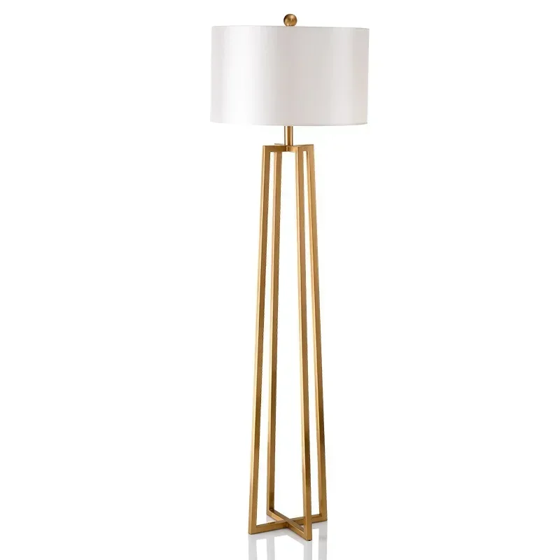 Gold Iron Design Modern Led Standing Floor Lamps for Living Room 165cm Height 65inches