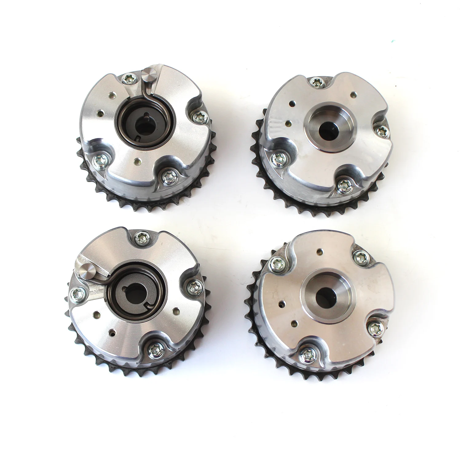 4 PCS Intake & Exhaust Camshaft Adjuster Kit 06E109083L 06E109084K For VW Touareg Audi A6 A8 Q7 4.2L BAR CAUA BVJ BYH CNDA
