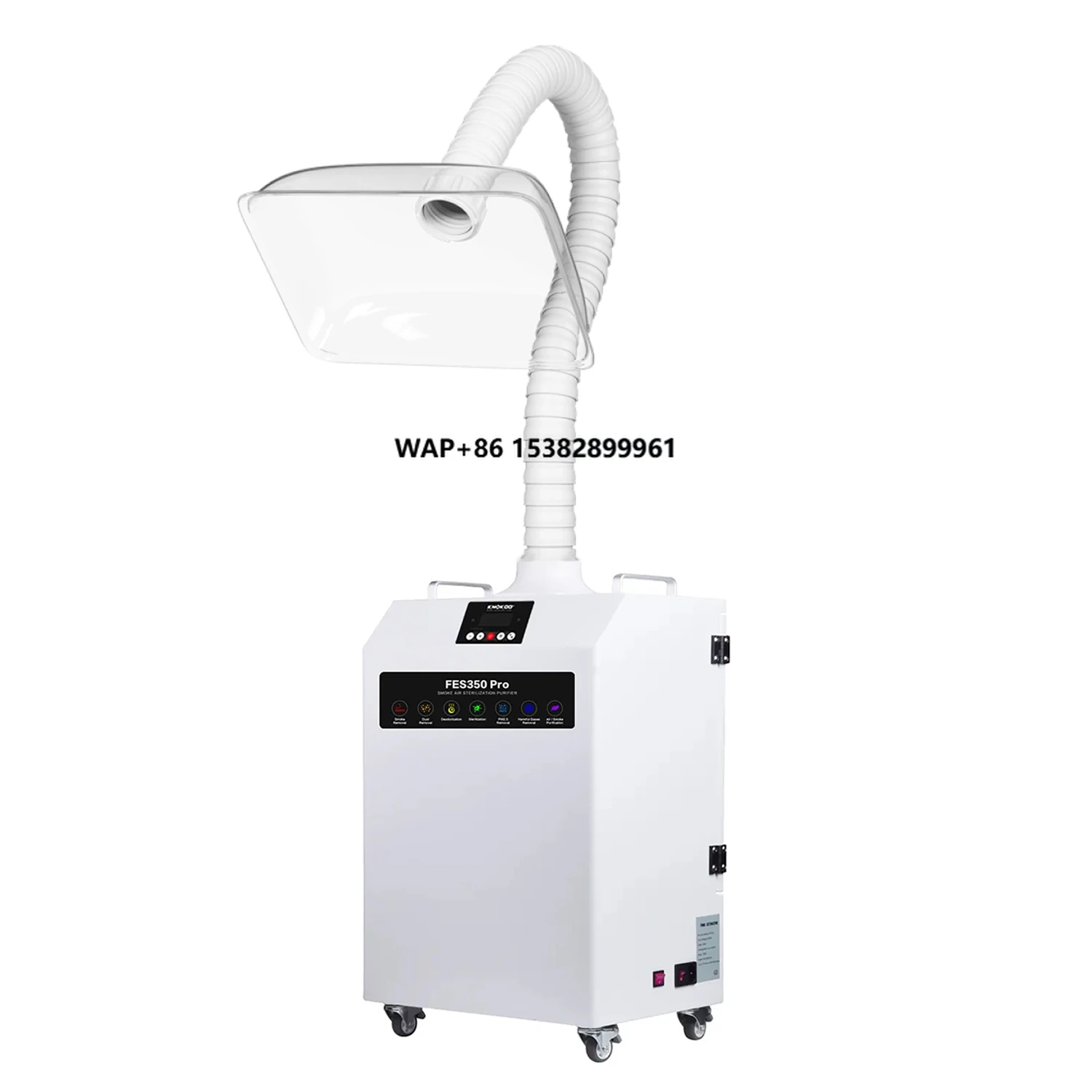 

KNOKOO FES350PRO 350W High Power Mobile Fume Extractor New Purifier HEPA Activated Carbon Filters 460m/h System Flow for