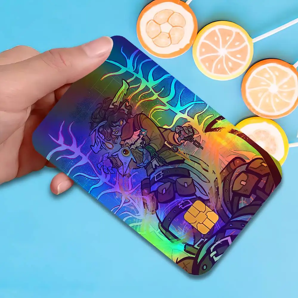 S-Sebastian Solace Pressure Credit Debit Card Color Laser Stickers Films Anime Diy Waterproof Sticker Film