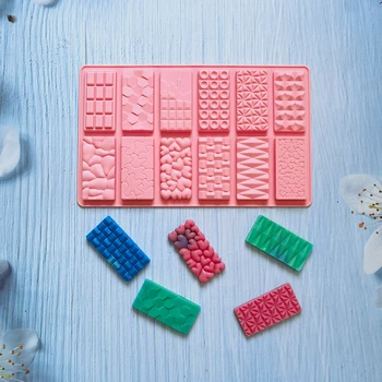새로운 실리콘 초콜릿 금형 12 캐비티 분해 단백질 캔디 금형 3D DIY 비스킷 베이킹 도구 케이크 장식 금형