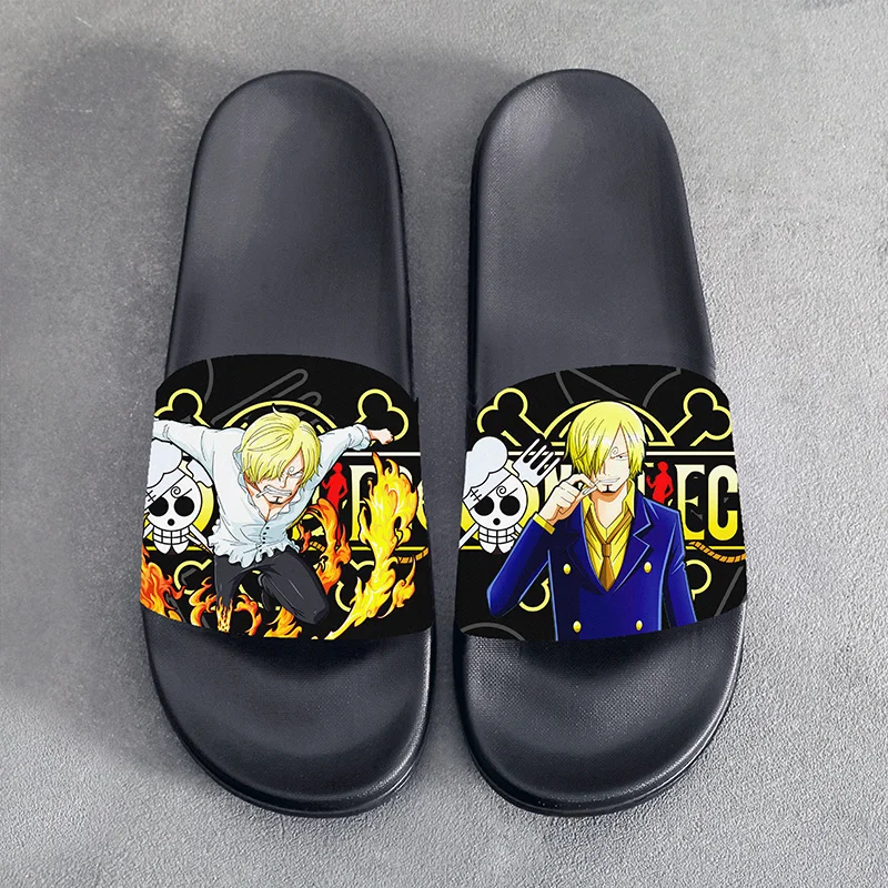 

Summer Sandals Slippers Anime ONE PIECE Sanji Cosplay Slippers Cute Cartoon Shoes For Men Women Unisex Halloween Gift