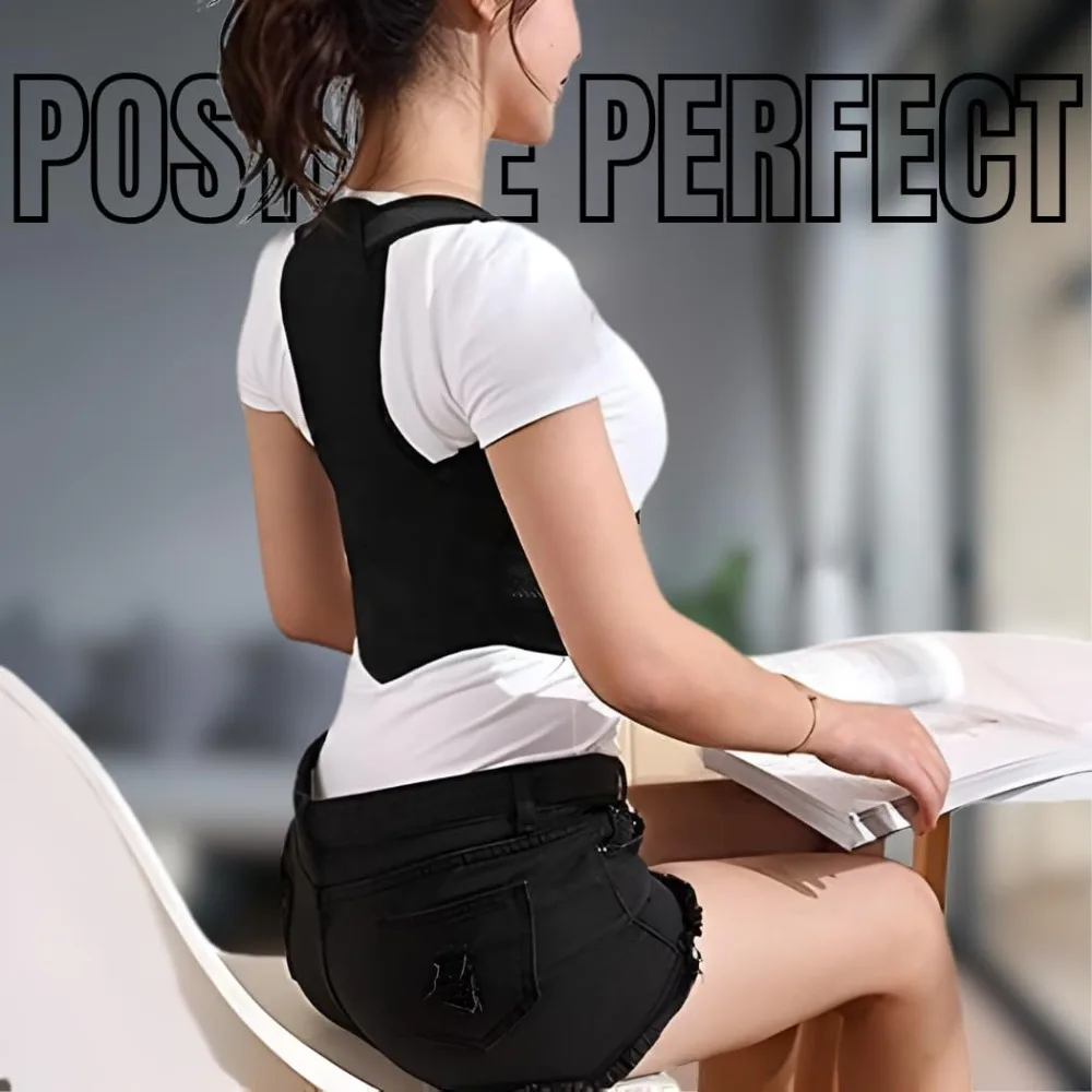 Posture Corrector for Men & Women | Adjustable Back Brace with Lumbar & Upper Back Support | Breathable Full Back Support Brace gallery 5