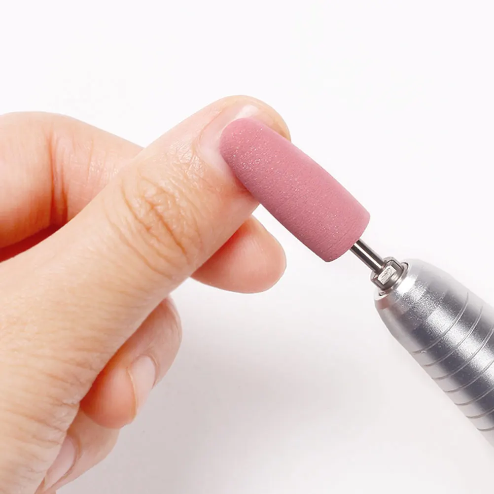 5개 고무 네일 그라인딩 헤드 매니큐어 드릴 비트 전문가용 폴리싱 비트 네일 아트 용품 교체용 매니큐어 용품