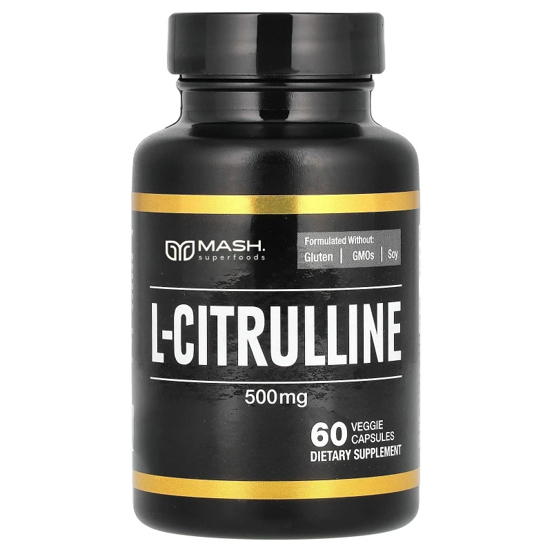 L-citrulline Supplement (60 Vegetarian Capsules) - Endurance, Exercise Performance - Men's Supplement