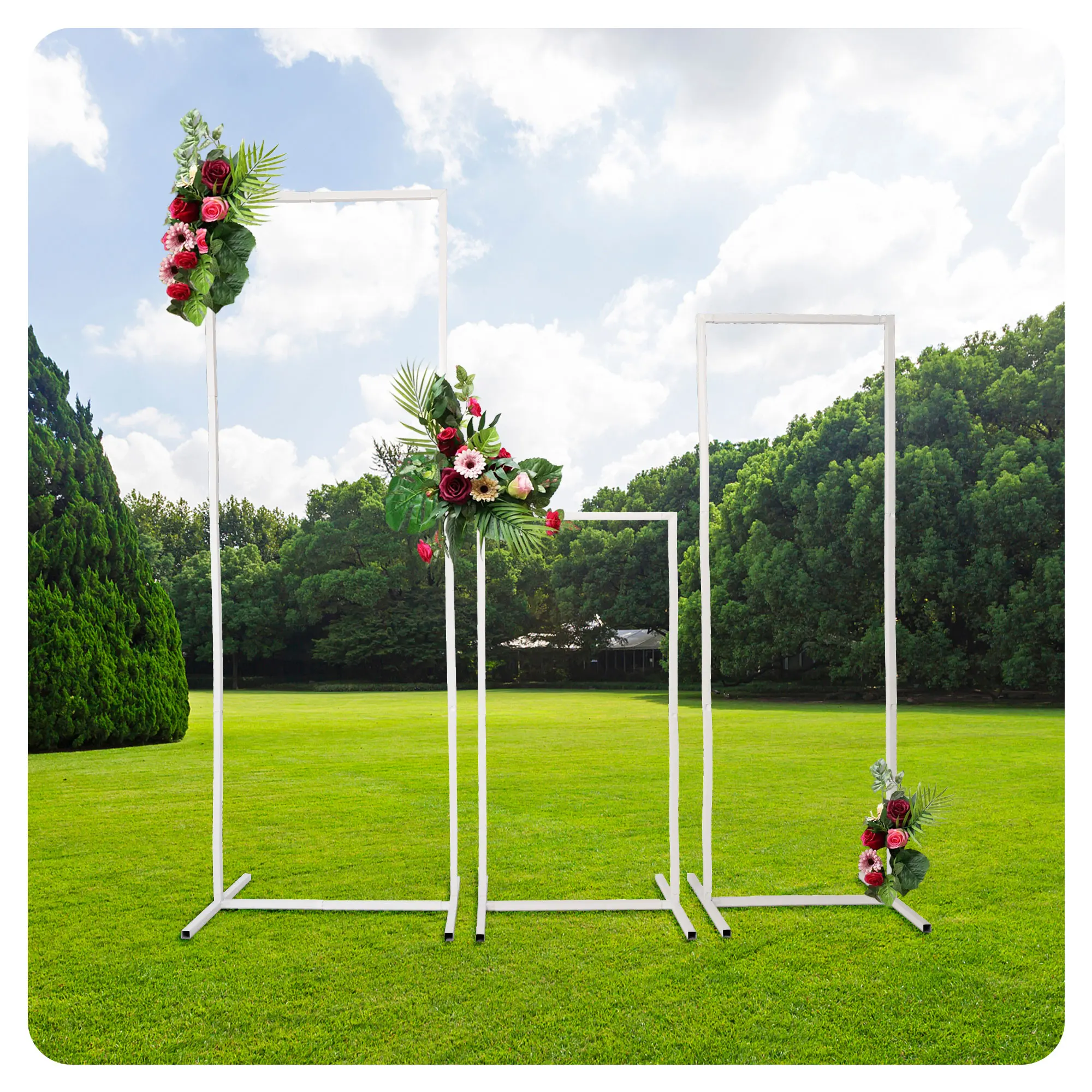 Wedding Arch Background Bracket Square Arch Frame Used for Wedding Background, Birthday Party Decoration, Baby Shower Decoration