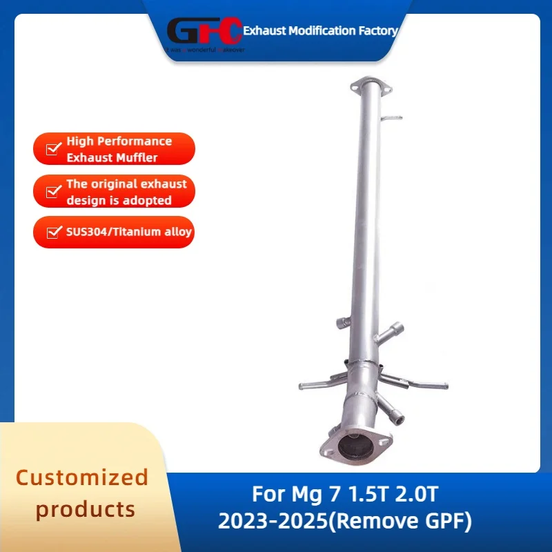 

GFC Exhaust Front Pipe for Mg 7 1.5T 2.0T 2023-2025 High Performance 304 Stainless Steel Car Exhaust System(Remove GPF)