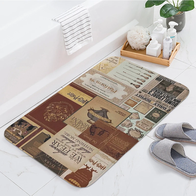 Bath Rug Non-slip Magic 9¾ Platform Nine and Three-Quarters Kitchen Bedroom Mat Living Room Floor Carpet Doormat Entrance Door