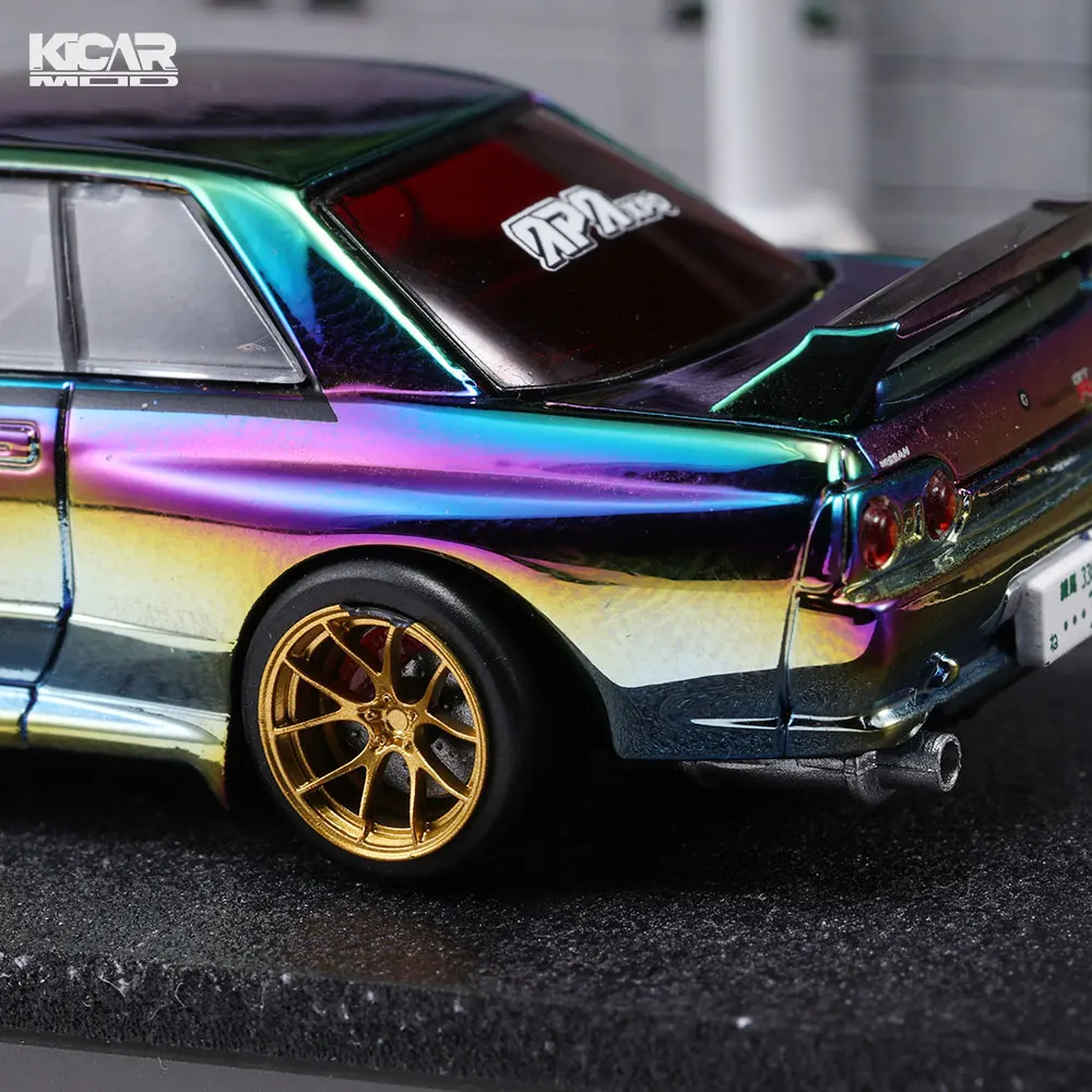1/64 Maßstab Harz-Lagerräder Gummireifen Bremsscheiben-Set für Tomica Diecast-Autos Modifizierungsteile – Detail 2