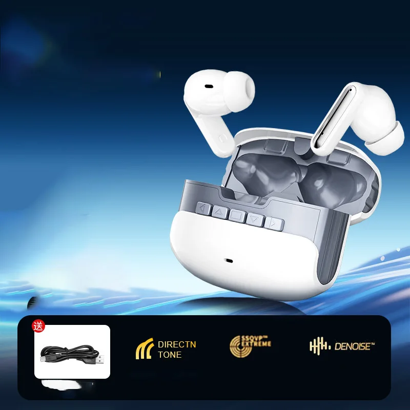 سماعة رأس بخاصية البلوتوث، نوع سماعة أذن جديدة، جودة صوت عالية وعمر بطارية طويل للاستماع إلى سماعة الرأس اللاسلكية للعبة الأغنية