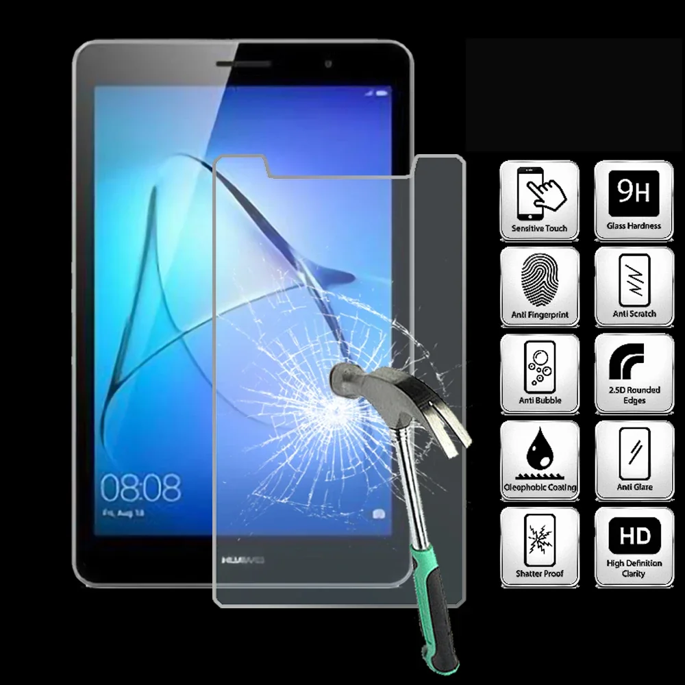 

For Huawei Honor Tab 5 8.0 - 9H Tablet Tempered Glass Screen Protector Cover Explosion-Proof High Quality Screen Film