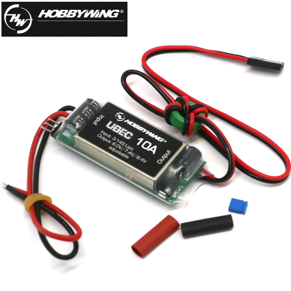 Hobbywing Waterproof 10A Voltage Regulator Module High Voltage 3-14S 6/7.4/8.4V Adjustable UBEC For RC Car Buggy Toy