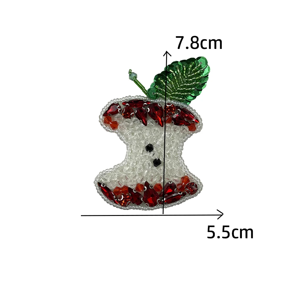 Handmade beaded fruit, lemon,watermelon,pear,apple, decoration DIY Clothing, bags, hats, shoes,Badges patch