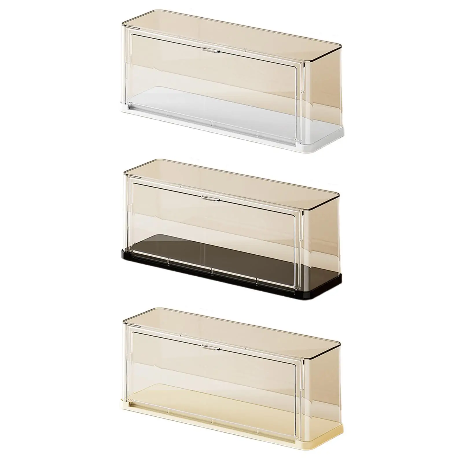Acrylic Display Case Showcase Stackable Display Box Dustproof Organizer for Toys