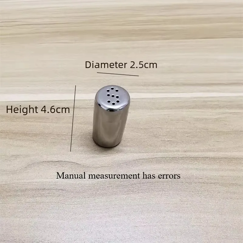 2pcs High Quality Hot Selling for Stainless Steel Mini Spice Jars, Portable Outdoor Salt and Pepper Shakers