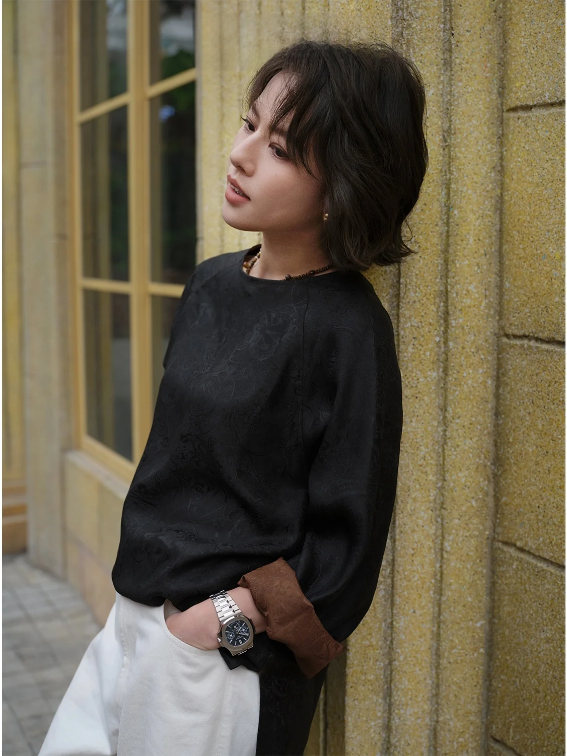 

Новая женская летняя рубашка WDiva в китайском стиле из шелкового шифона с вышивкой, минималистичная, с длинным рукавом и круглым вырезом, для прохладного сезона