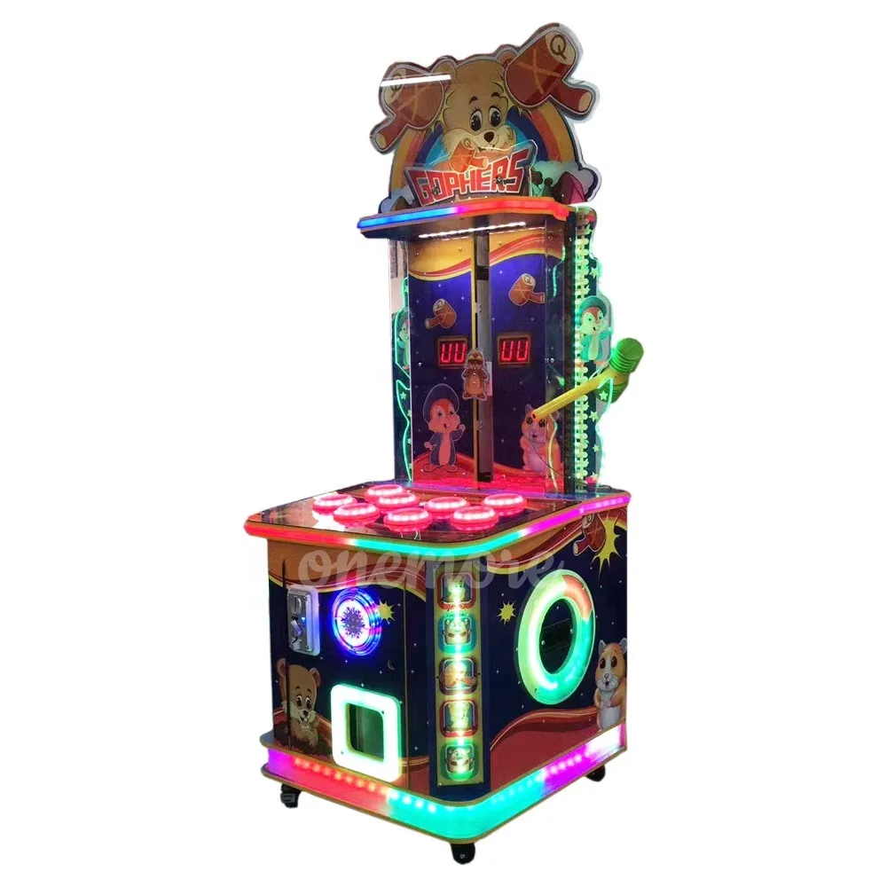 China Attractive Kid Hammer Arcade Machine Hitting Gophers Game Machine Amusement Coin Operated Machine For Fun