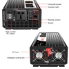 2500 W reiner Sinus-Solar-Wechselrichter DC 12 V 24 V 48 V zu AC 110 V 220 V LCD-Display 2
