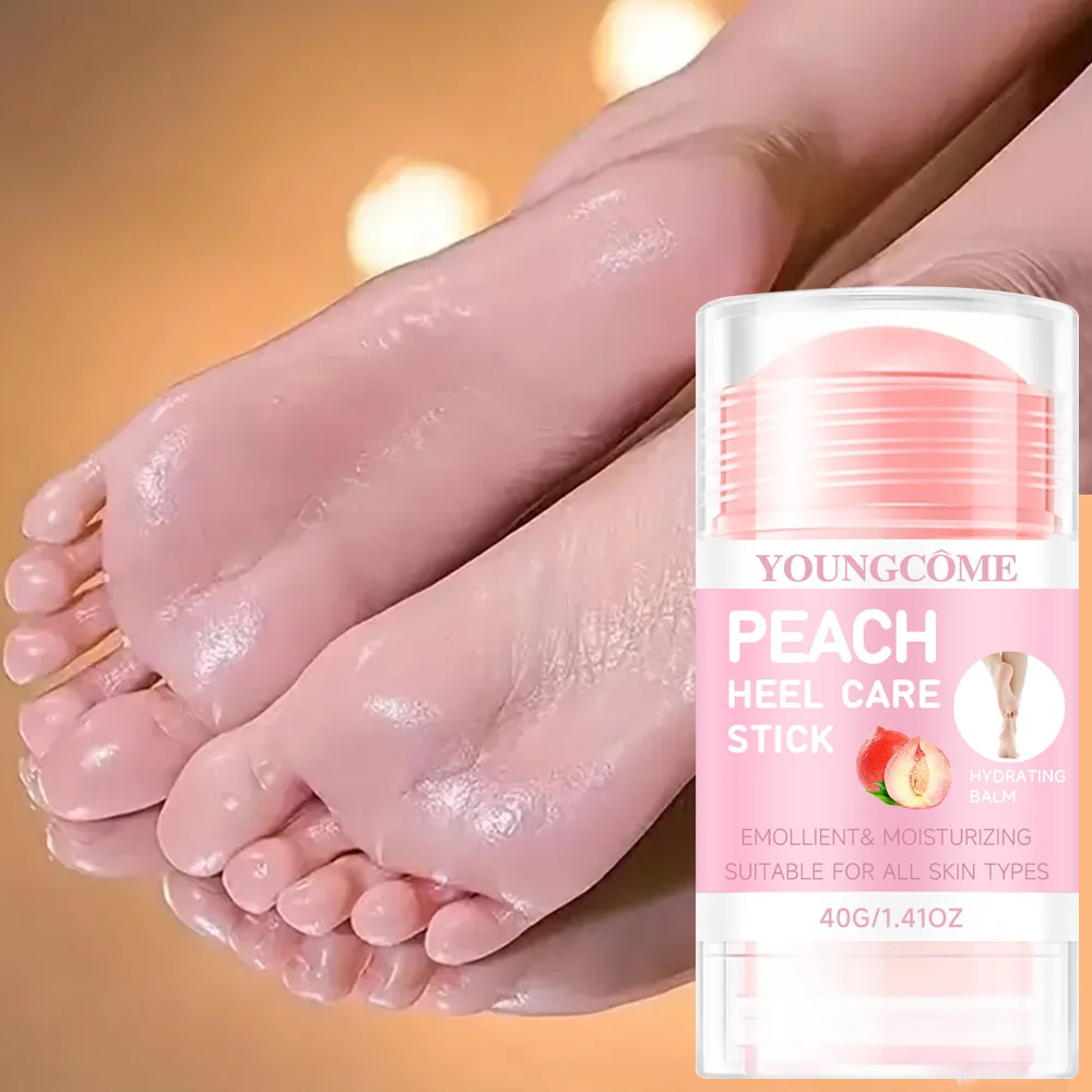 Containing peach extract and vitamin E moisturizing care stick, it deeply nourishes the hands, feet, and whole body skin