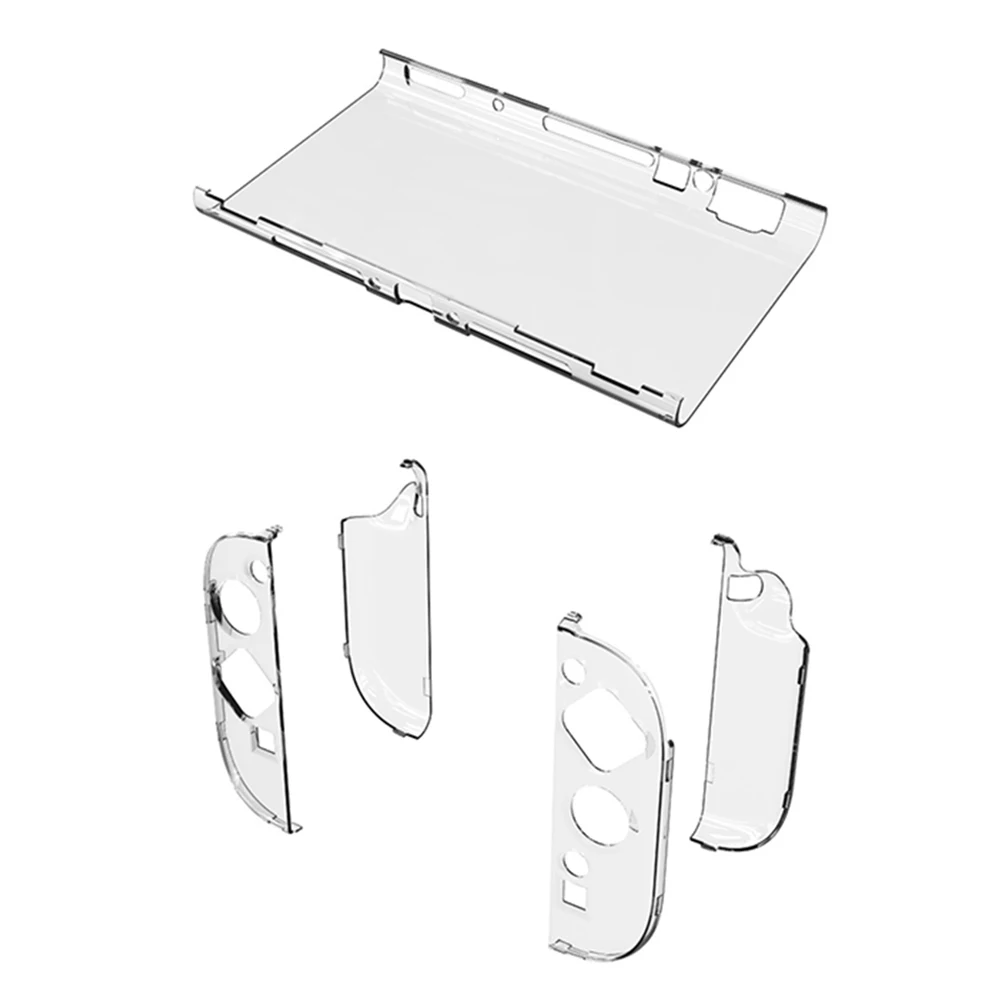 Transparent Crystal Case For Nintendo Switch 2 Split Clear Cover Anti-scratch PC Hard Case Shockproof for Switch 2 Console