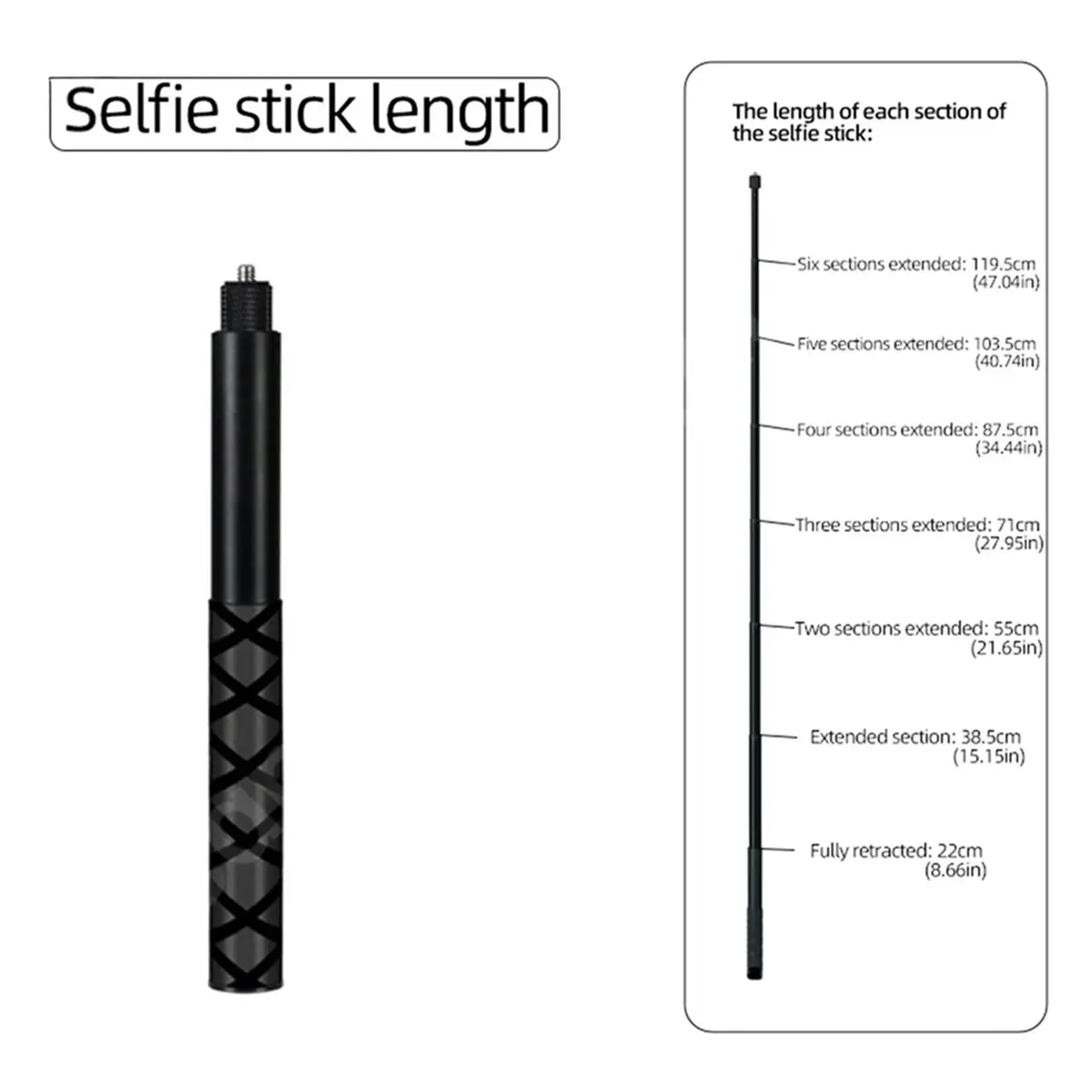 N05R Rotary Handle Desktop Tripod Stand for X5 X4 Air X3/ 360 Camera Time Bundle 1.2m Selfie Stick