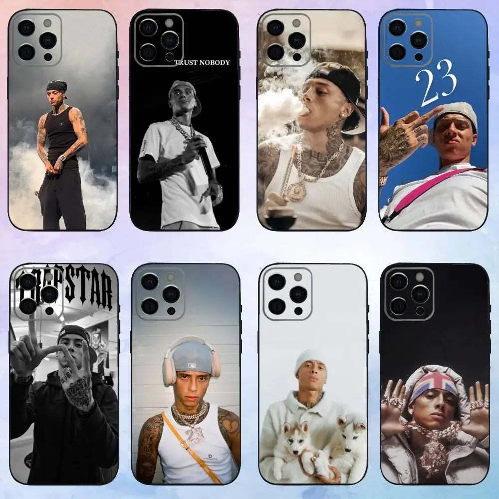 

H-hot C-Central C-Cees Rapper Phone Case For iPhone17,16,15,14,13,12,11 Plus,Pro Max Soft Black Cover