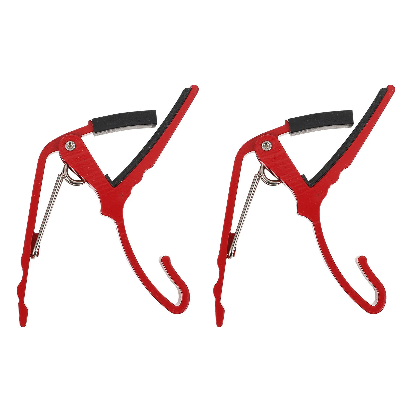 

2Pcs Metal Capo for Guitar Ukulele Fast Tune Adjustment Tool Lightweight Aluminum Alloy Design for Acoustic Electric Folk