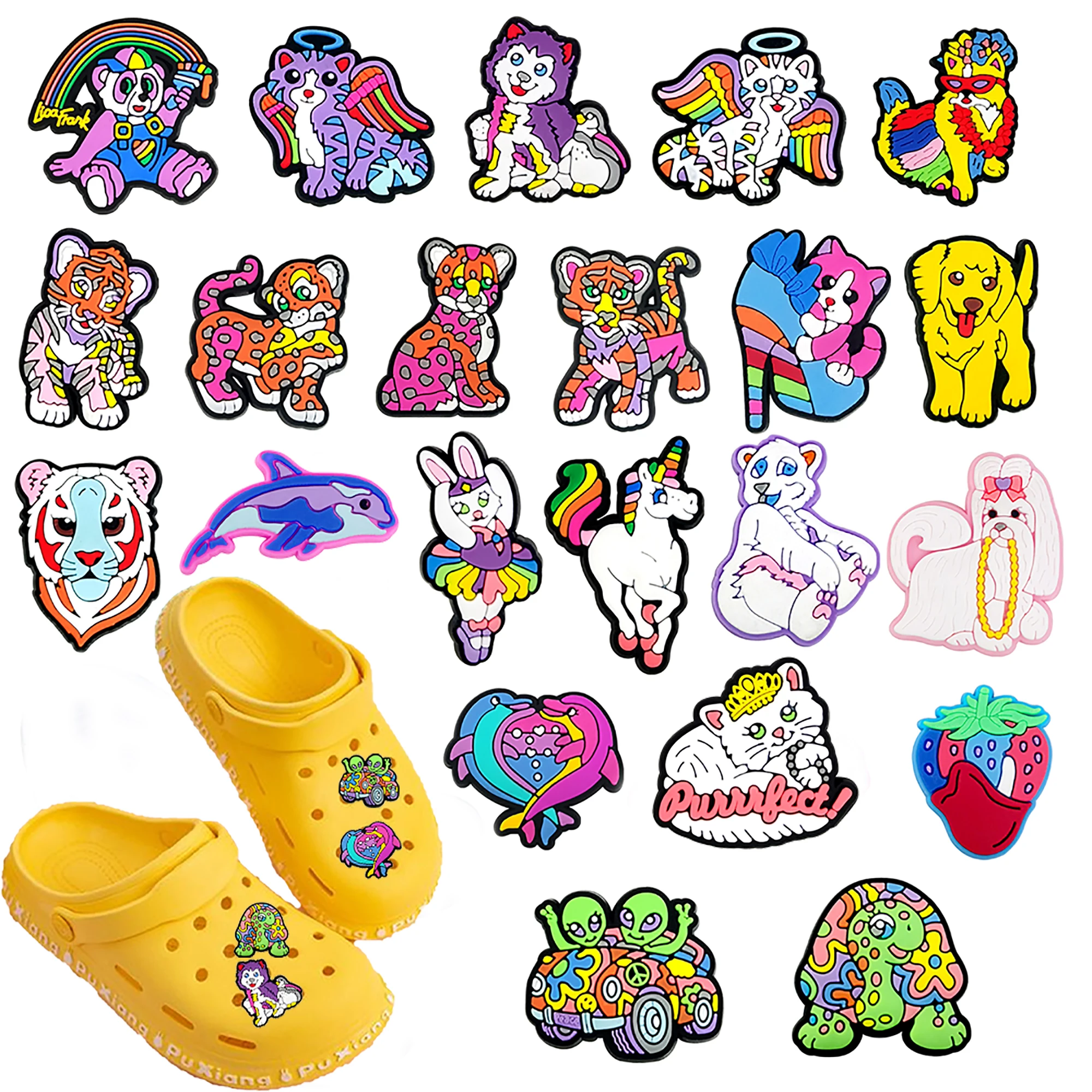 Cat Toys - 22pcs Cartoon Cat Cute Leopard Dolphin