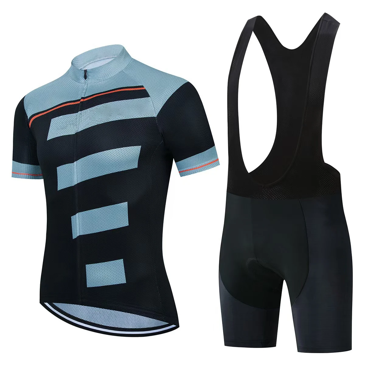 

Мужской комплект для велоспорта: джерси для шоссейного велосипеда с карманами на молнии, шорты-бриджи с 3D-подкладкой, комплект велосипедной одежды
