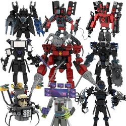 Titans TV Man Assembling building Blocks Toilet Man Children MOC Building Blocks Puzzle Assembly City Brick Toys Christmas Gift