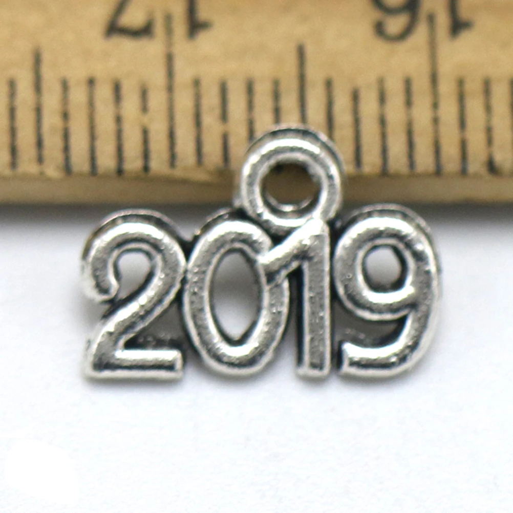 

20 шт. сплав номер 2019 подвески подвески DIY аксессуары для изготовления ювелирных изделий для ожерелья браслет брелок ювелирные изделия для скрапбукинга