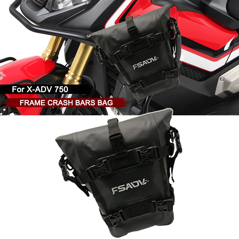 

Motorcycle Frame Crash Bars Waterproof Bag For HONDA X-ADV XADV 750 xadv750 XADV750 xadv 750 Universal Guard Bar Side Riding Bag