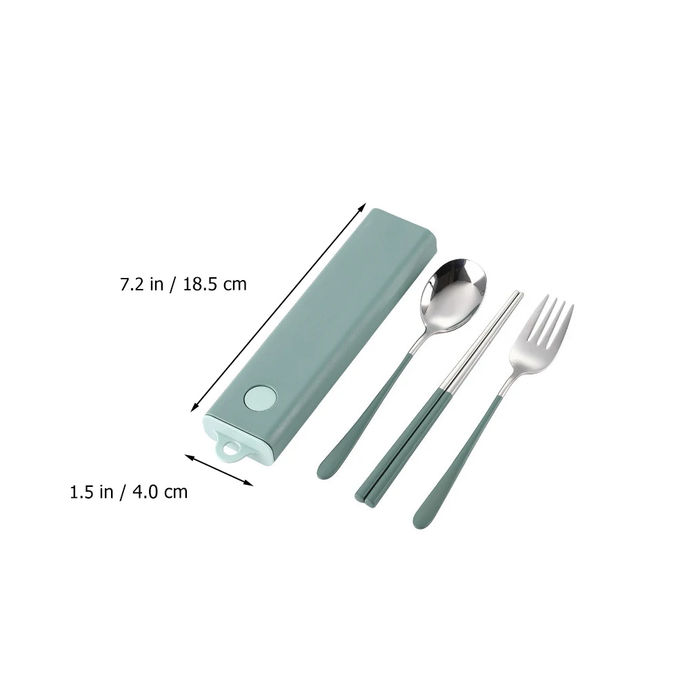 

Portable Dining Set Stainless Steel Cutlery Reusable Travel Eating Utensils Outdoor Camping Hiking Picnicking BBQ
