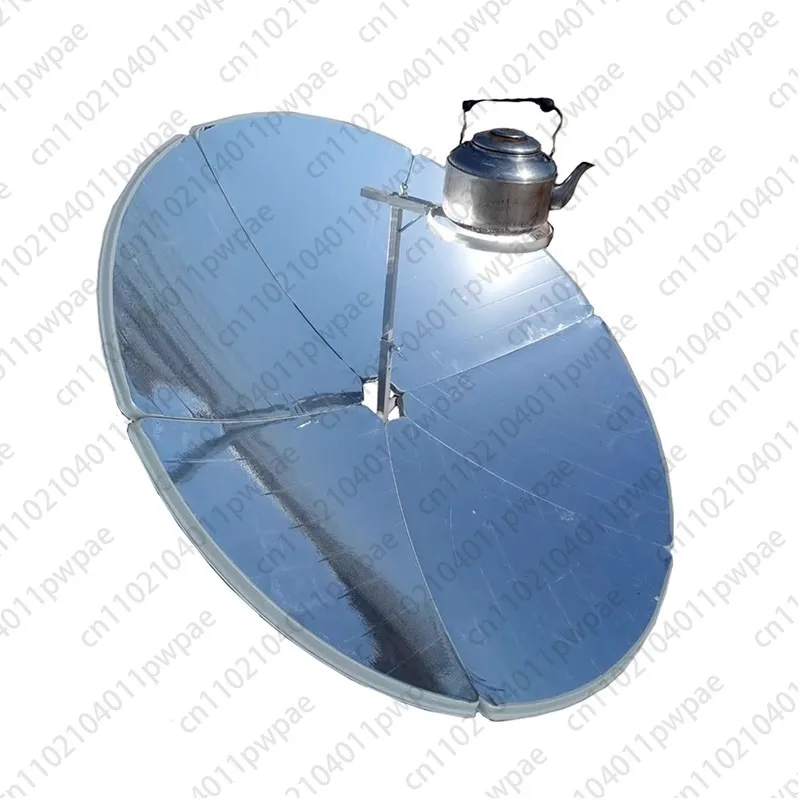 Concentrating Solar Cooker, Foldable Solar Stove, 1.56m Diameter—boils Water and Cooks Meals Without Fuel or Charcoal