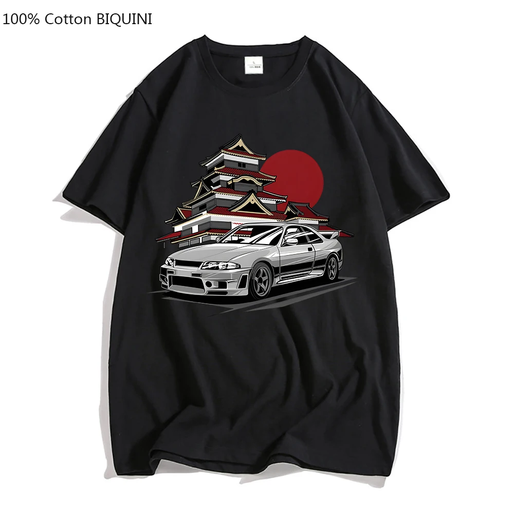 Fujiwara Tofu Shop T Shirt Men 100% Cotton Round Collar Costume T-shirt Summer Japanese Style Tshirt Graphic Print Top