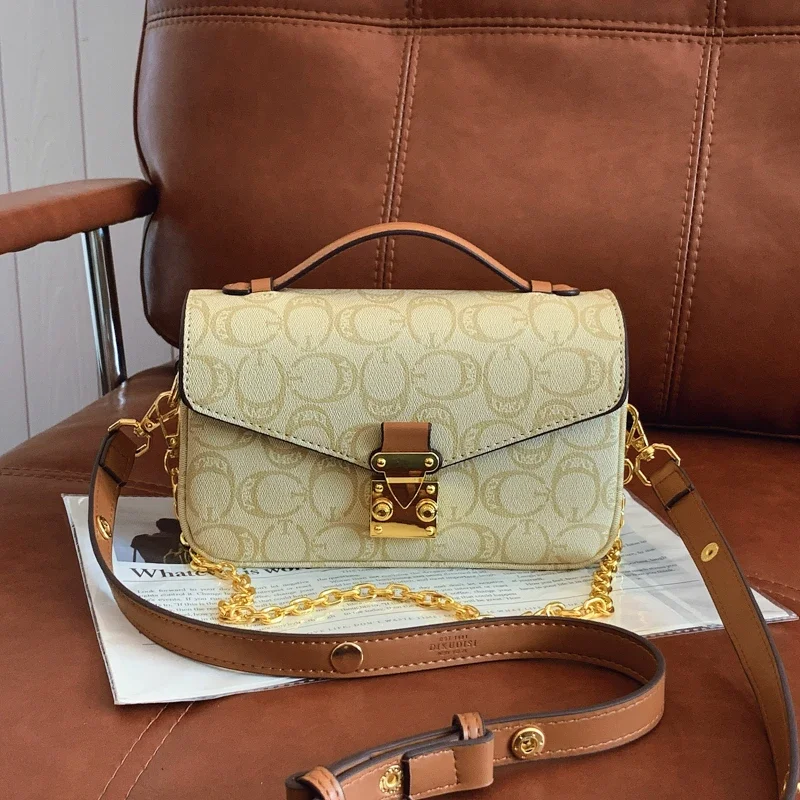 Chique leren schoudertas voor dames - Beroemde designer crossbody handtas Dames Tote Luxe portemonnee