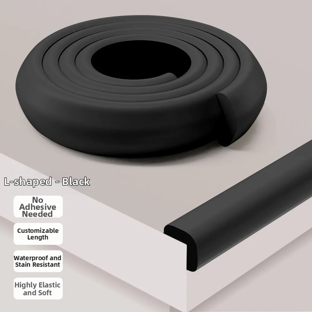 Baby-Safe Corner Protection Strip - High-Density Foam Guard for Furniture Edges Waterproof Oil-Resistant 2M Roll Format