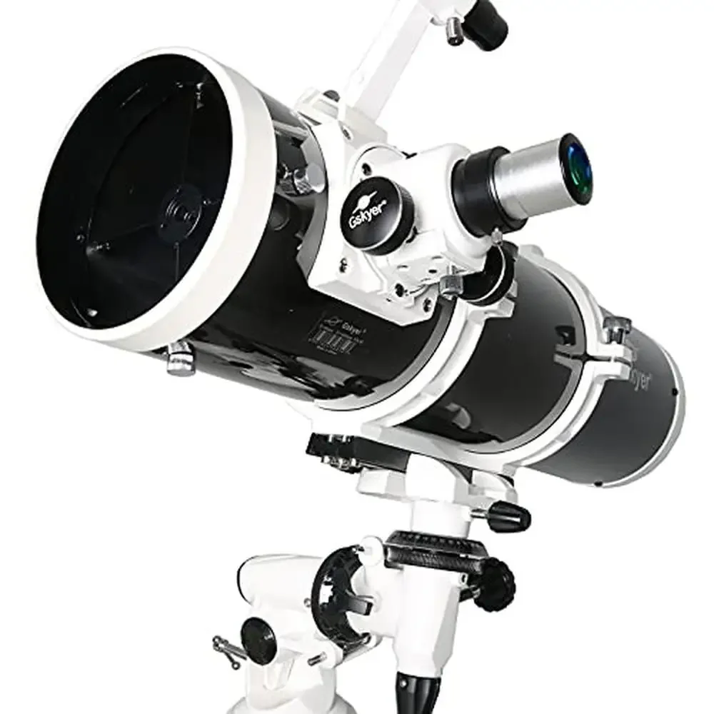 Professionelles astronomisches Reflektor-Teleskop 130EQ, deutsches Technologie-Zielfernrohr mit 3 Okularen, Barlow-Linse, Sucherscope-Stativ