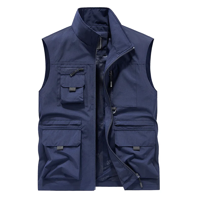 

2026 Spring/Summer New Men's Outdoor Jacket with Collar and Multiple Pockets, High-End Quick-Dry Jacket for Men