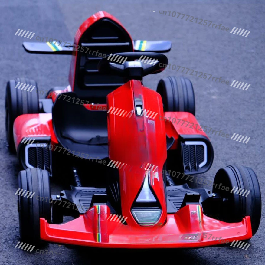 DC12V محرك مزدوج سريع الكبار الأطفال الكهربائية كارت مجموعة سباق السيارات الكهربائية ركوب الأطفال سيارات لعبة كهربائية
